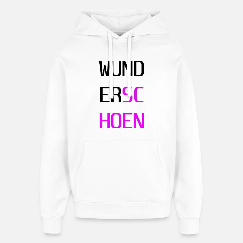 Belle - Sweat à capuche unisexe Stanley/Stella Oversized - blanc