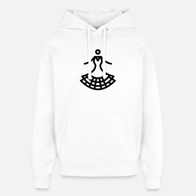 flamenco - Sweat à capuche unisexe Stanley/Stella Oversized - blanc