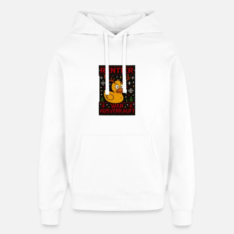Le renne a été vendu - Sweat à capuche unisexe Stanley/Stella Oversized - blanc