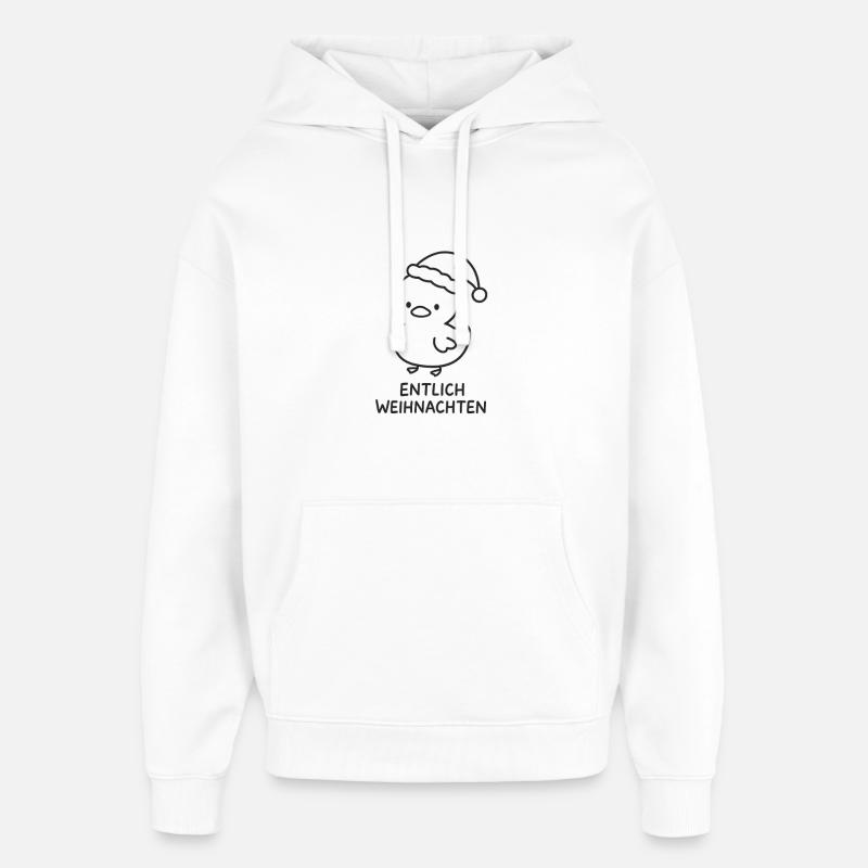 Noël Entlich - Sweat à capuche unisexe Stanley/Stella Oversized - blanc