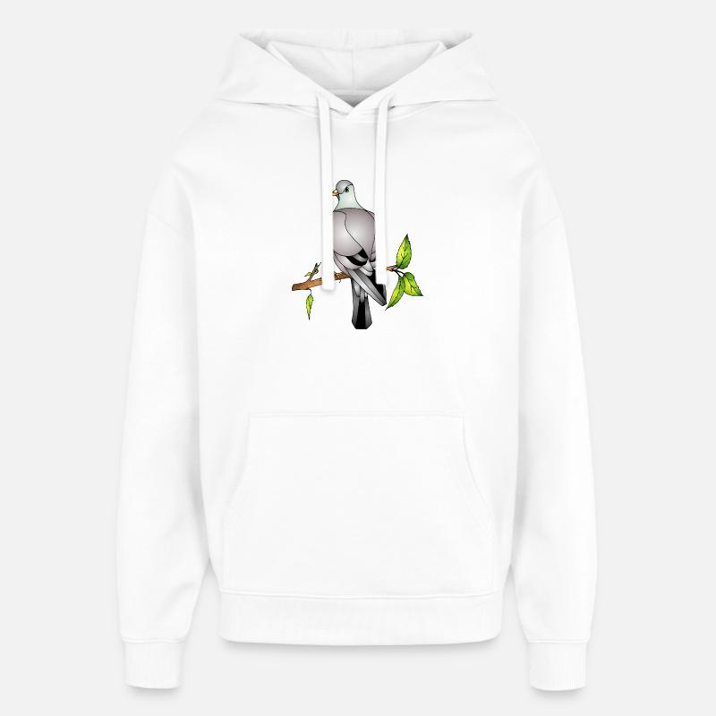 oiseau - Sweat à capuche unisexe Stanley/Stella Oversized - blanc