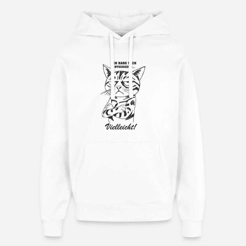 J’ai décidé... - Sweat à capuche unisexe Stanley/Stella Oversized - blanc