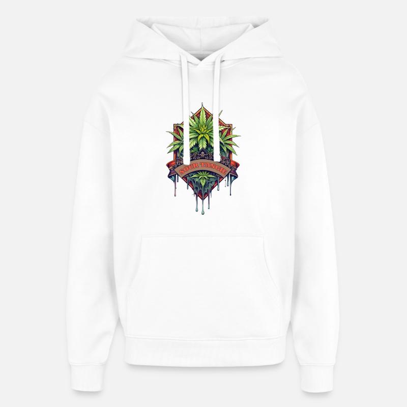 Sour Tangie - Sweat à capuche unisexe Stanley/Stella Oversized - blanc