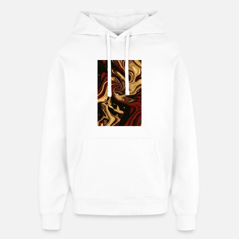 Abstract Germany Fluid Art Part 2. - Oversized Unisex Hoodie by Stanley/Stella - white