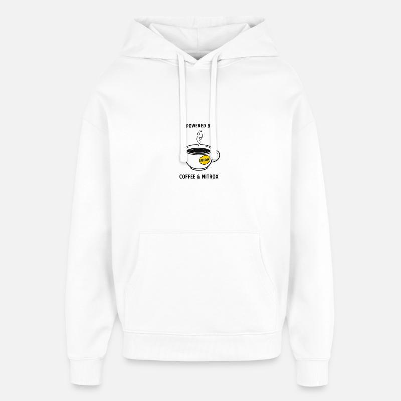 Coffee&Ean - Sweat à capuche unisexe Stanley/Stella Oversized - blanc