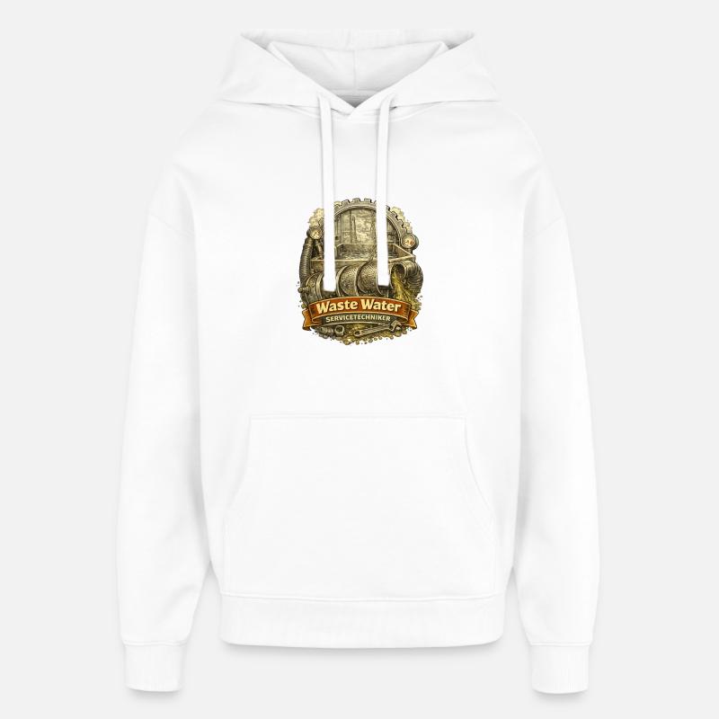 Technicien - Sweat à capuche unisexe Stanley/Stella Oversized - blanc