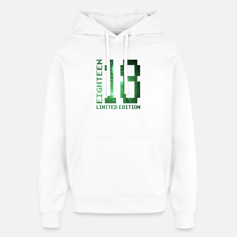 18e anniversaire Gamer Édition Limitée - Sweat à capuche unisexe Stanley/Stella Oversized - blanc