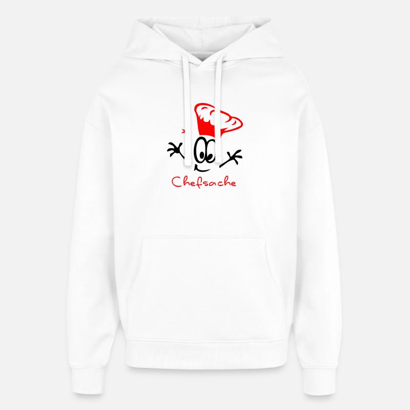 La priorité absolue du chef - Sweat à capuche unisexe Stanley/Stella Oversized - blanc