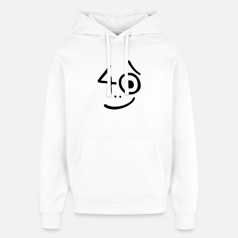 40 années - Alors quoi? - Sweat à capuche unisexe Stanley/Stella Oversized - blanc