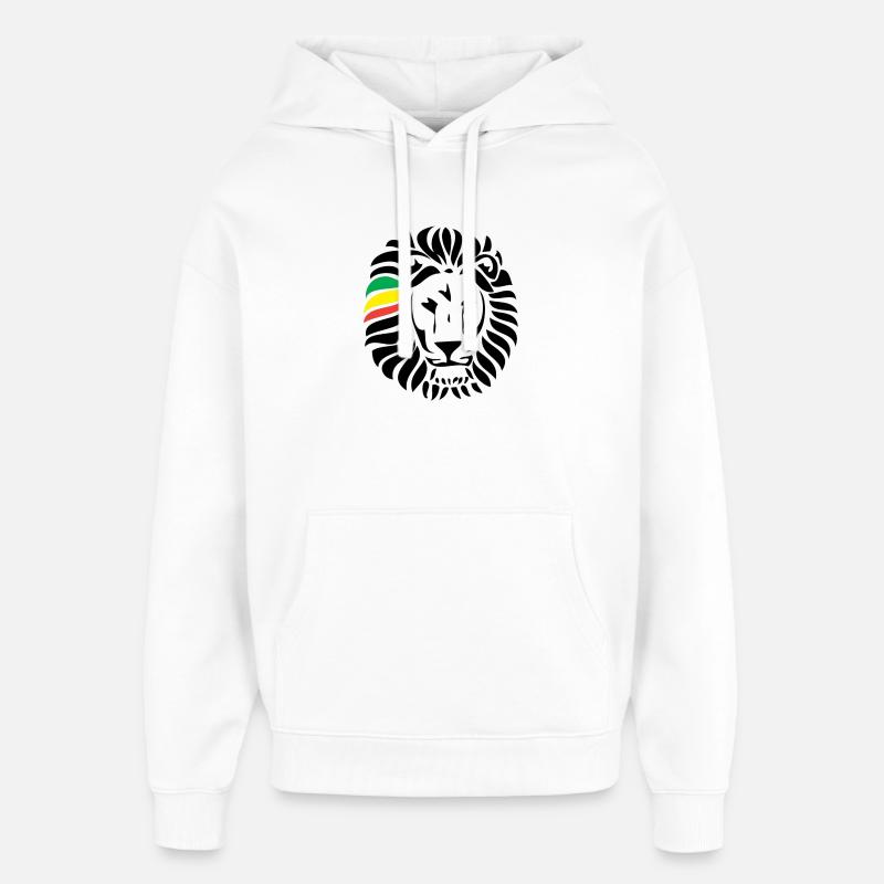 Löwe Löwe - Oversized Unisex Hoodie von Stanley/Stella - Weiß