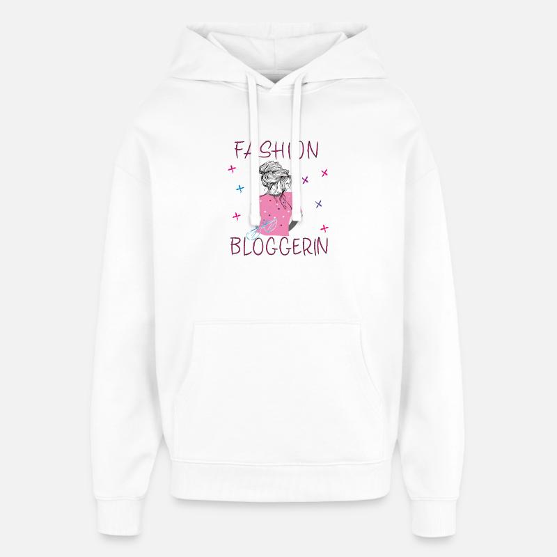 Fille,Blogueuse, Mode - Sweat à capuche unisexe Stanley/Stella Oversized - blanc