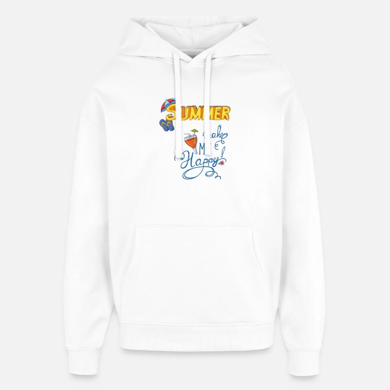 Été - Sweat à capuche unisexe Stanley/Stella Oversized - blanc