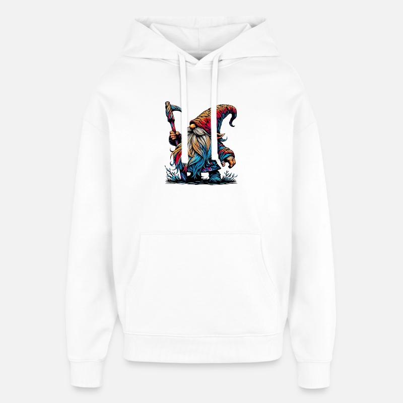 Gnome - Sweat à capuche unisexe Stanley/Stella Oversized - blanc