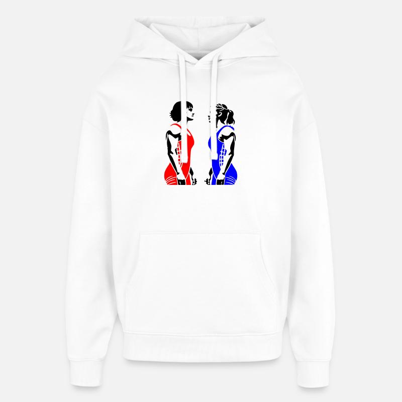 Frauen Ringen - Oversized Unisex Hoodie von Stanley/Stella - Weiß