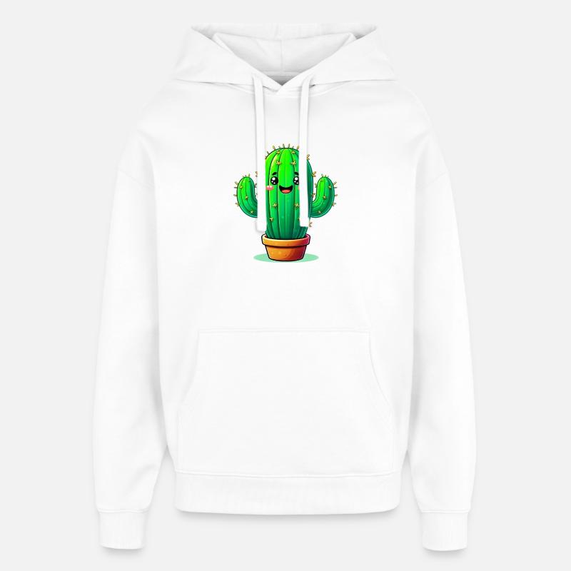 Cactus - Sweat à capuche unisexe Stanley/Stella Oversized - blanc
