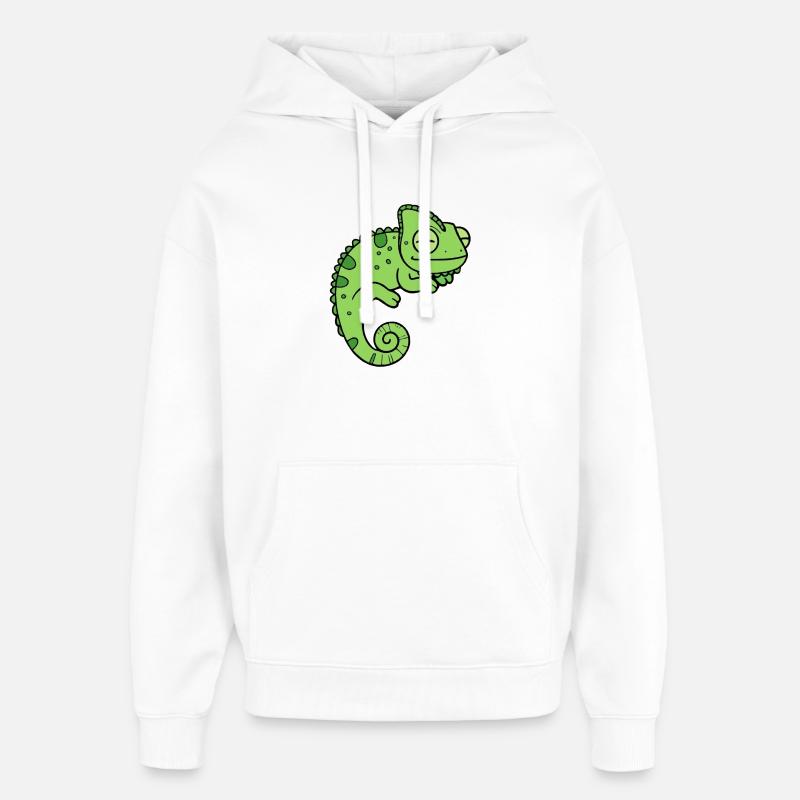 Caméléon - Sweat à capuche unisexe Stanley/Stella Oversized - blanc