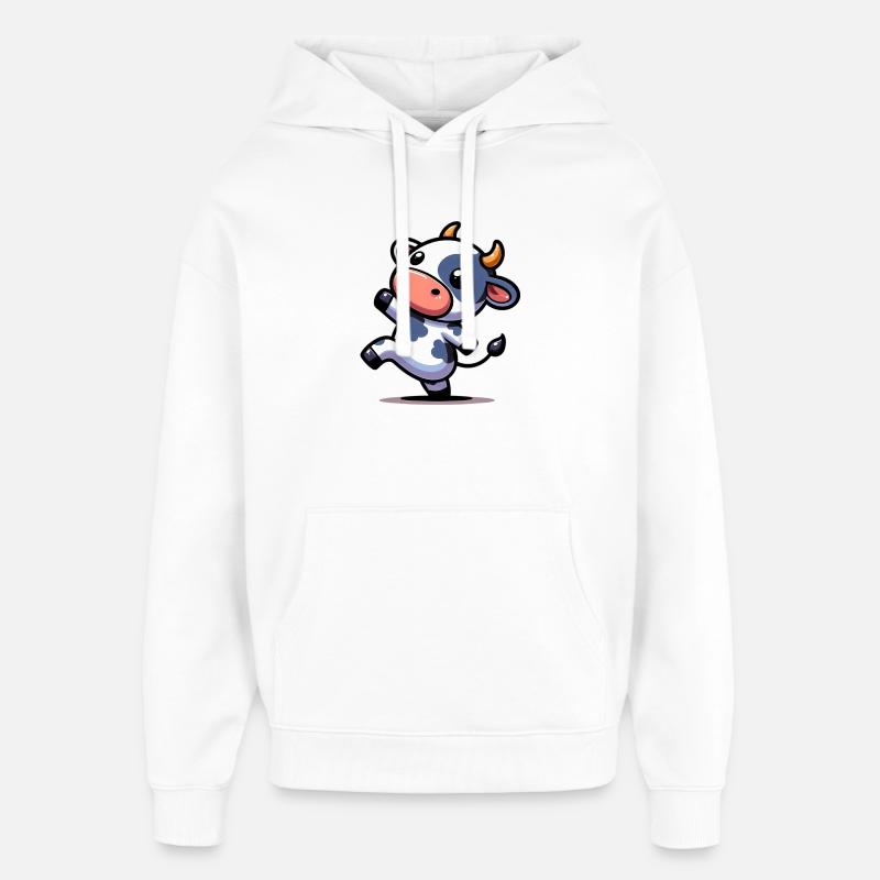 Vache - Sweat à capuche unisexe Stanley/Stella Oversized - blanc