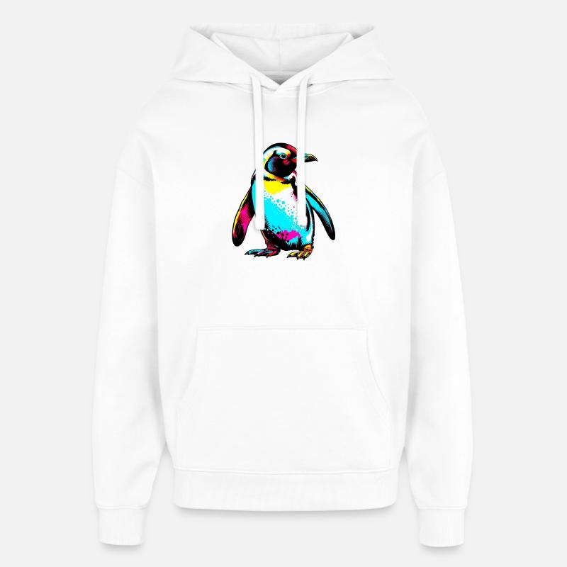 Pingouin - Sweat à capuche unisexe Stanley/Stella Oversized - blanc