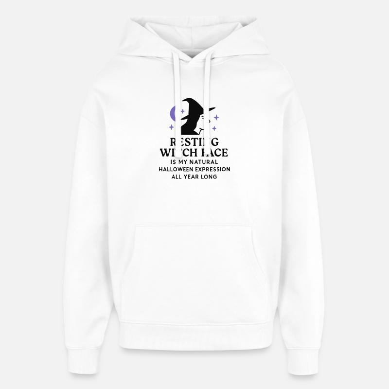 Halloween - Sorcière - Sweat à capuche unisexe Stanley/Stella Oversized - blanc