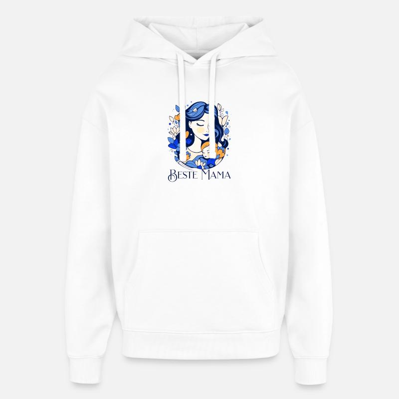 Meilleure maman - Sweat à capuche unisexe Stanley/Stella Oversized - blanc