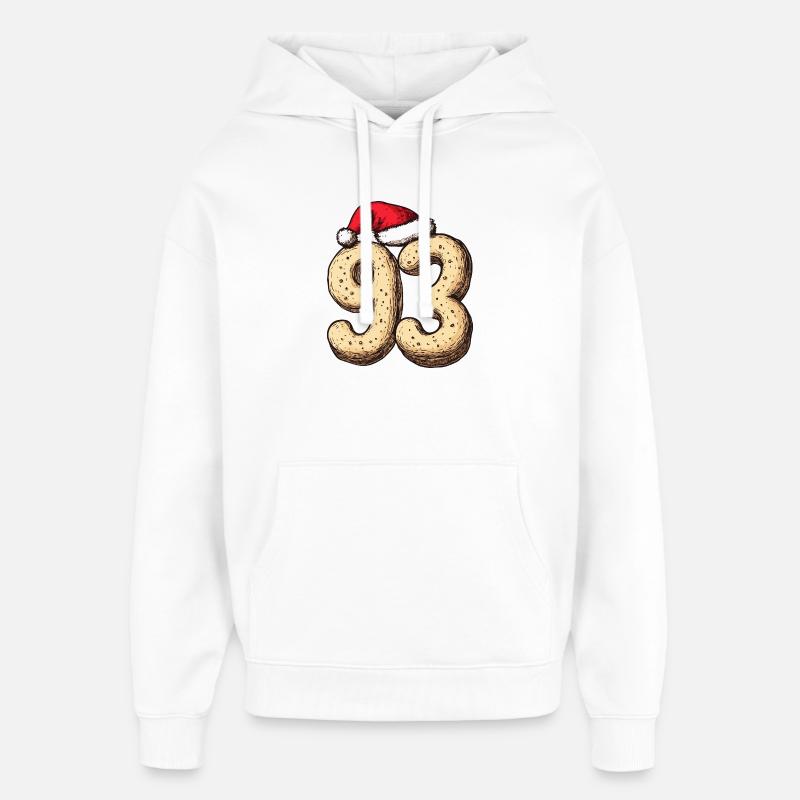Noël du Cookie Numéro 93 - Sweat à capuche unisexe Stanley/Stella Oversized - blanc