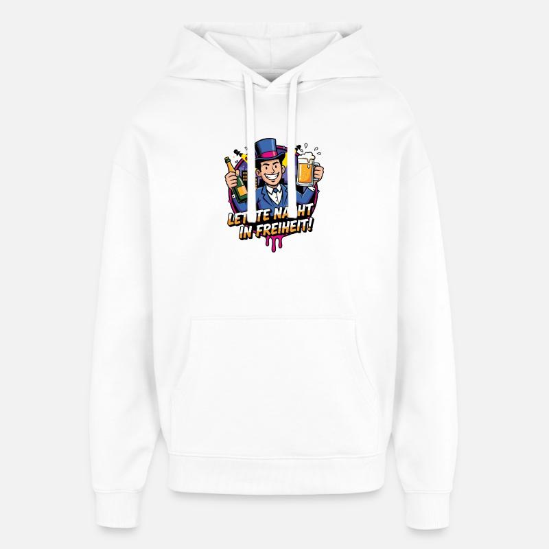 Fête de la Liberté d’Hier soir - Sweat à capuche unisexe Stanley/Stella Oversized - blanc
