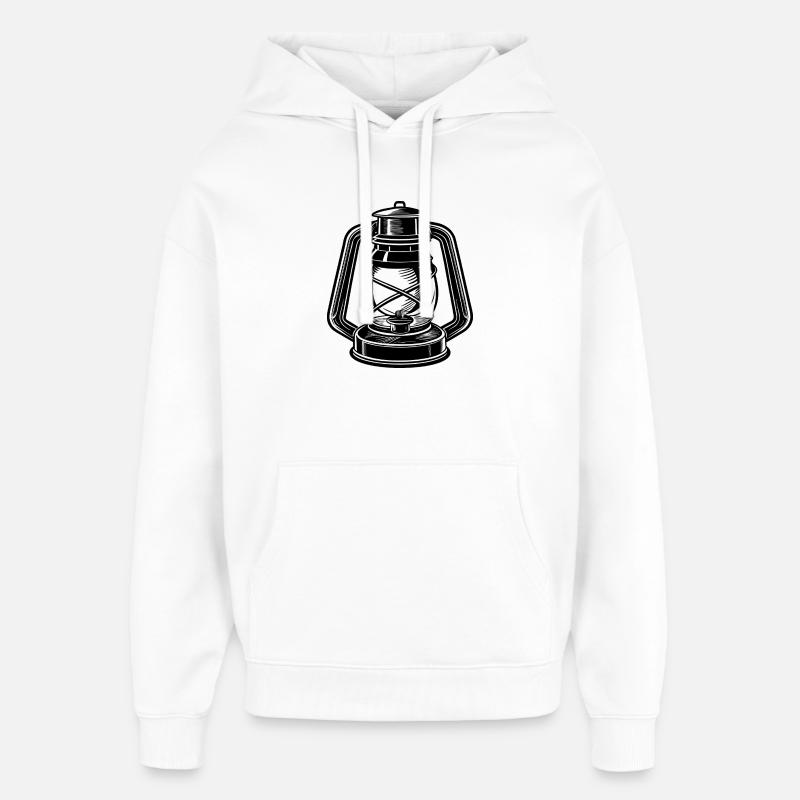 Lanterne à huile - Sweat à capuche unisexe Stanley/Stella Oversized - blanc
