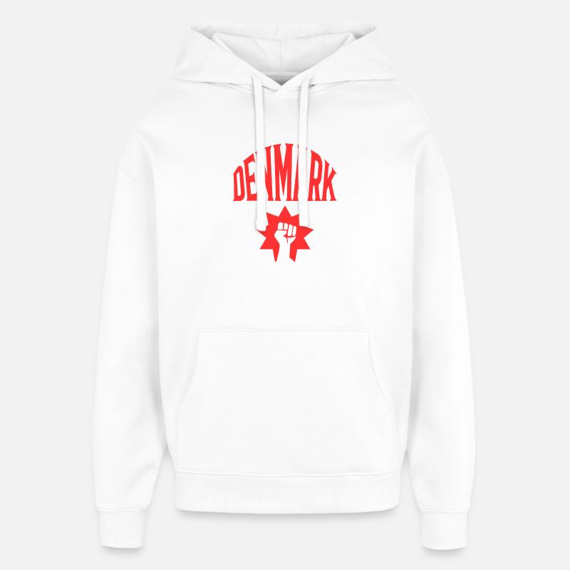 Danemark - Sweat à capuche unisexe Stanley/Stella Oversized - blanc