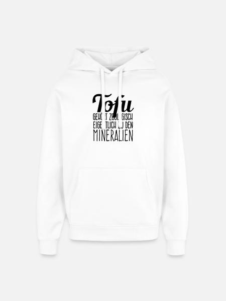 Tofu zoologisch - Oversized Unisex Hoodie von Stanley/Stella - Weiß