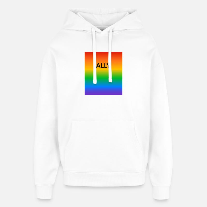 Stolzer Verbündeter - Oversized Unisex Hoodie von Stanley/Stella - Weiß