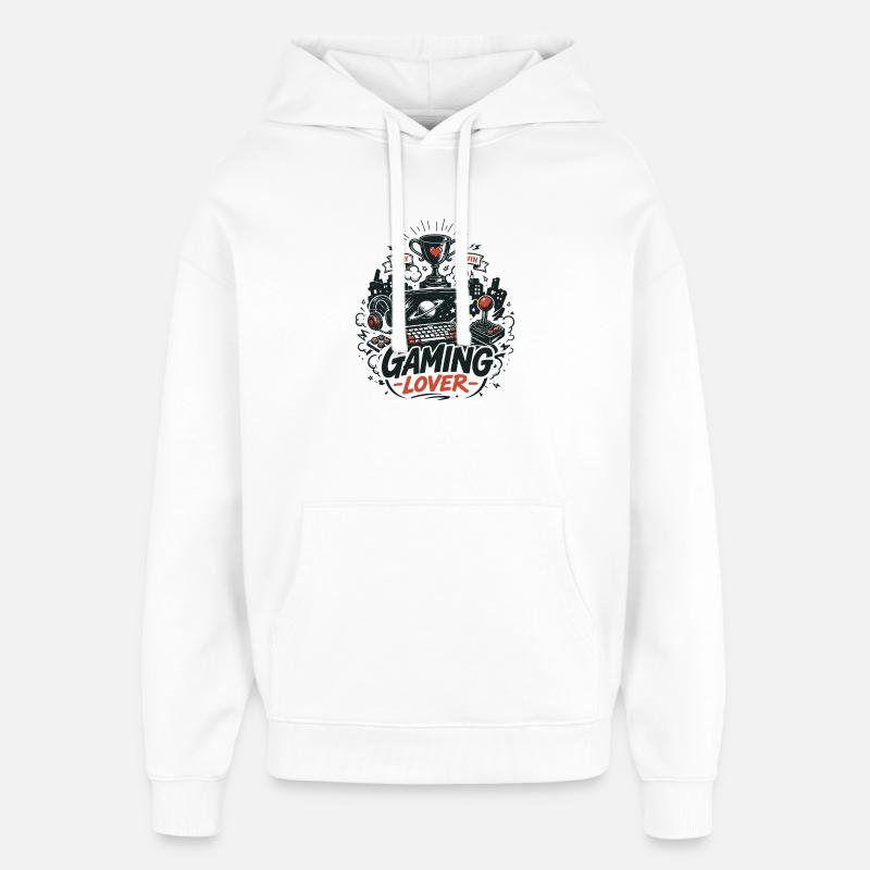 Gaming Lover Retro Controller - Oversized Unisex Hoodie von Stanley/Stella - Weiß