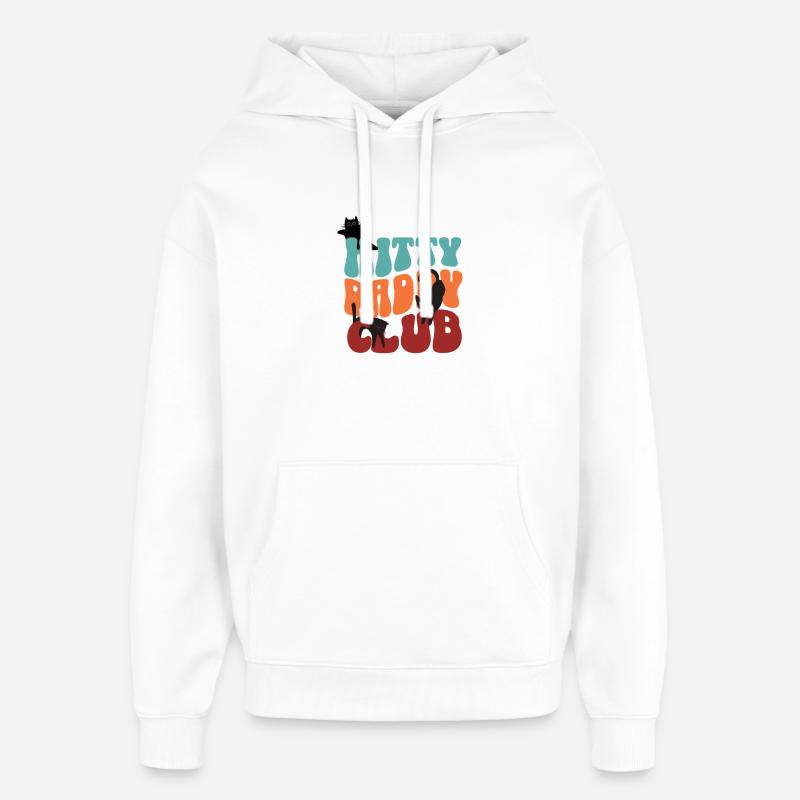 Kitty Daddy club - Oversized Unisex Hoodie by Stanley/Stella - white