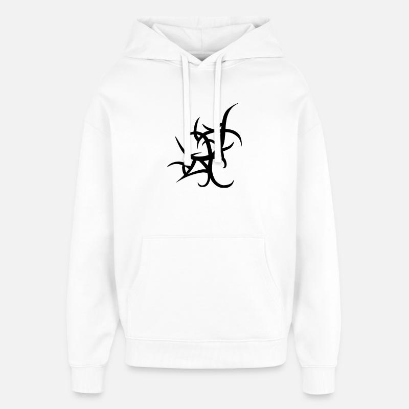 Stammes-Tattoo-Design - Oversized Unisex Hoodie von Stanley/Stella - Weiß