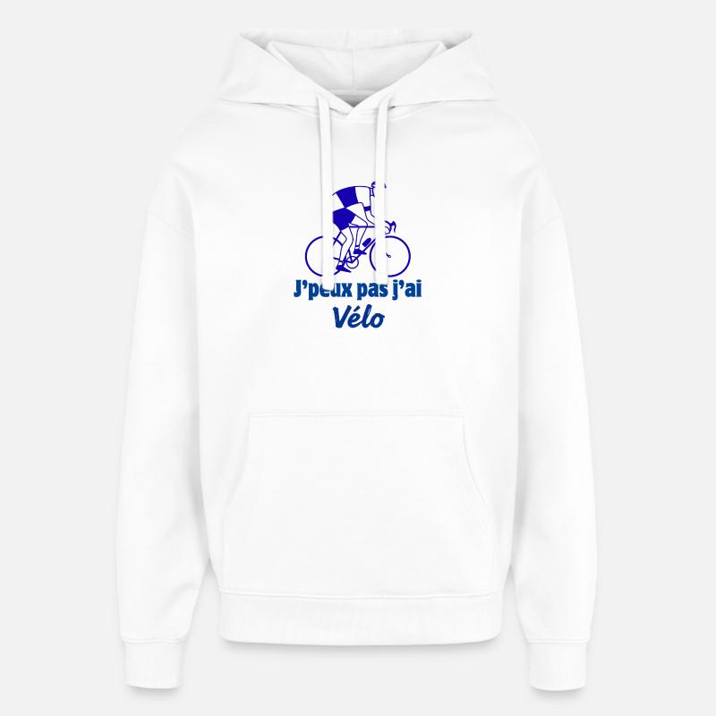 cyclisme - Sweat à capuche unisexe Stanley/Stella Oversized - blanc