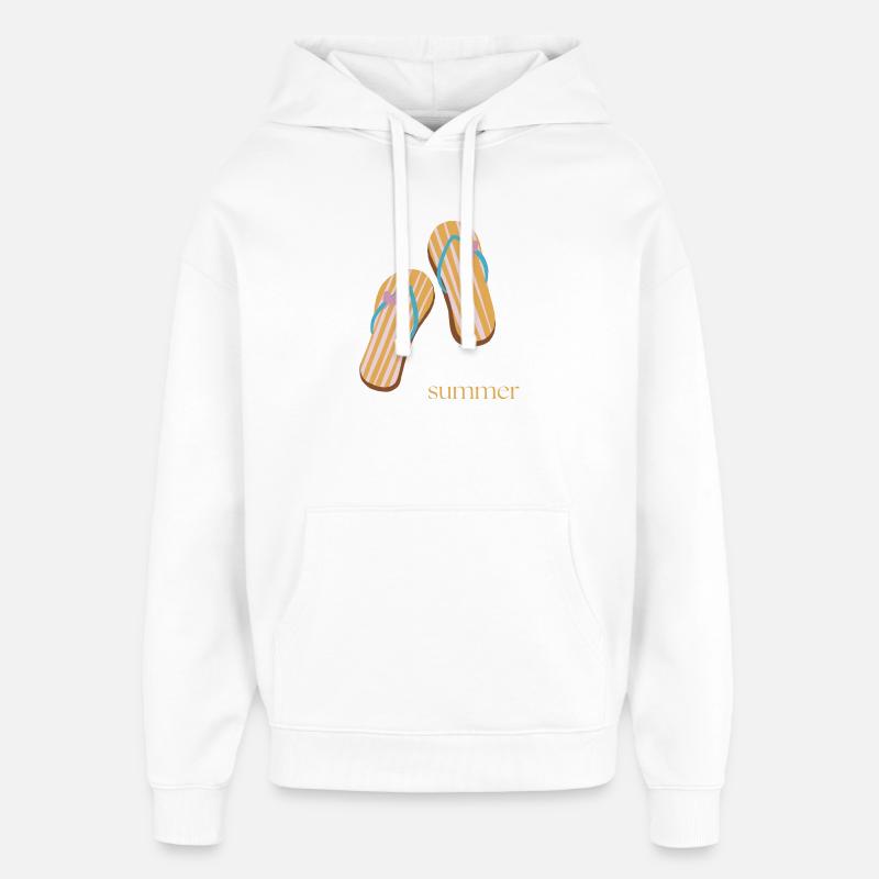 Summer - Oversized Unisex Hoodie von Stanley/Stella - Weiß