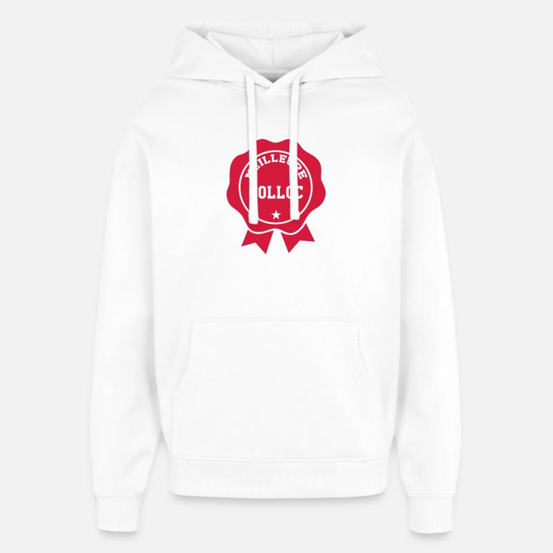 Meilleure Colloc - Sweat à capuche unisexe Stanley/Stella Oversized - blanc