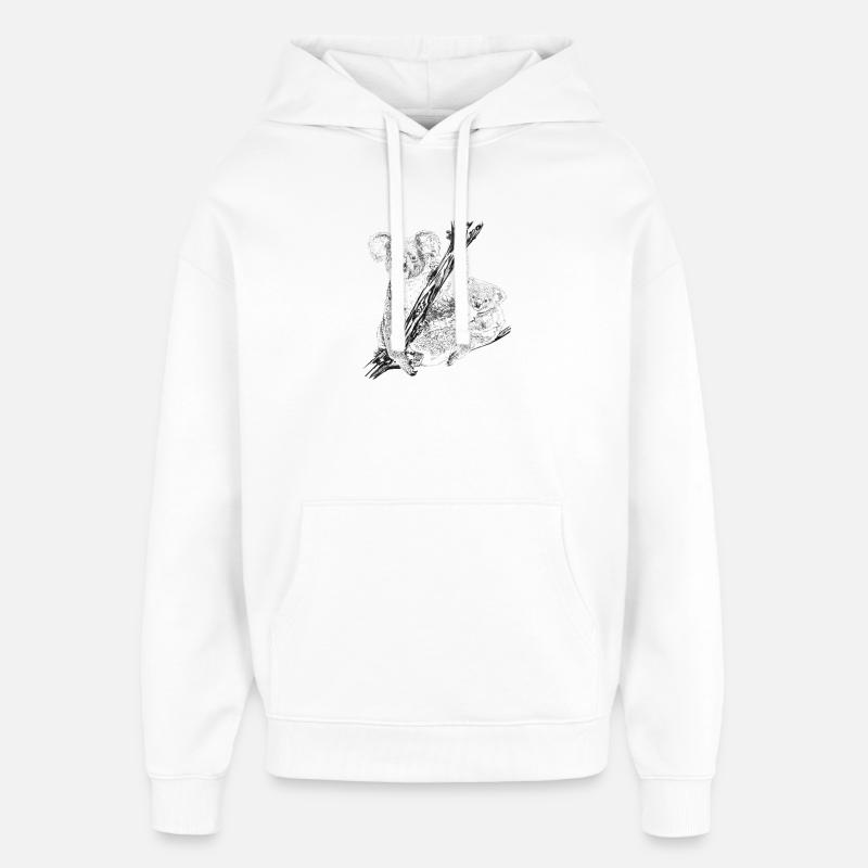 koala bear - Sweat à capuche unisexe Stanley/Stella Oversized - blanc