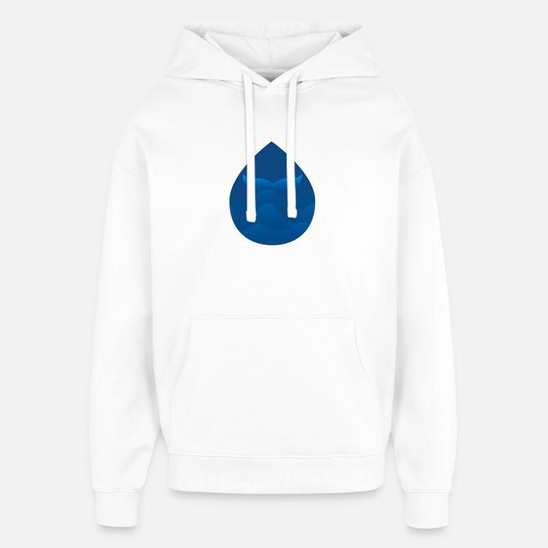 In die Tiefe tauchen - Oversized Unisex Hoodie von Stanley/Stella - Weiß