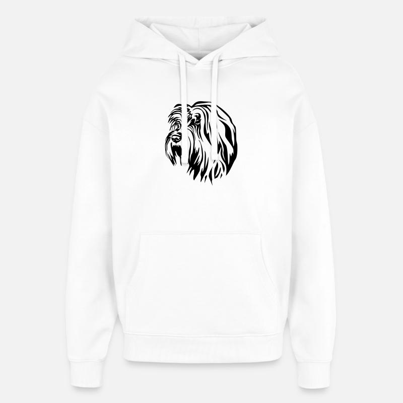 Gos d’Atura Catala Tête - Sweat à capuche unisexe Stanley/Stella Oversized - blanc