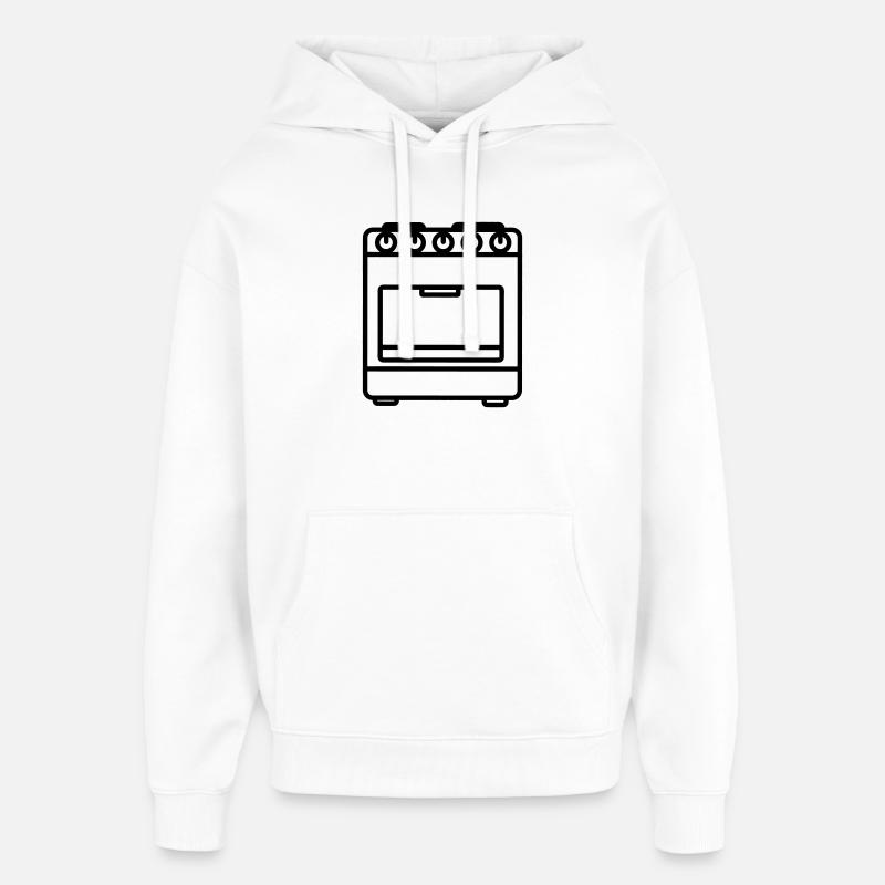 Four à gaz - Sweat à capuche unisexe Stanley/Stella Oversized - blanc