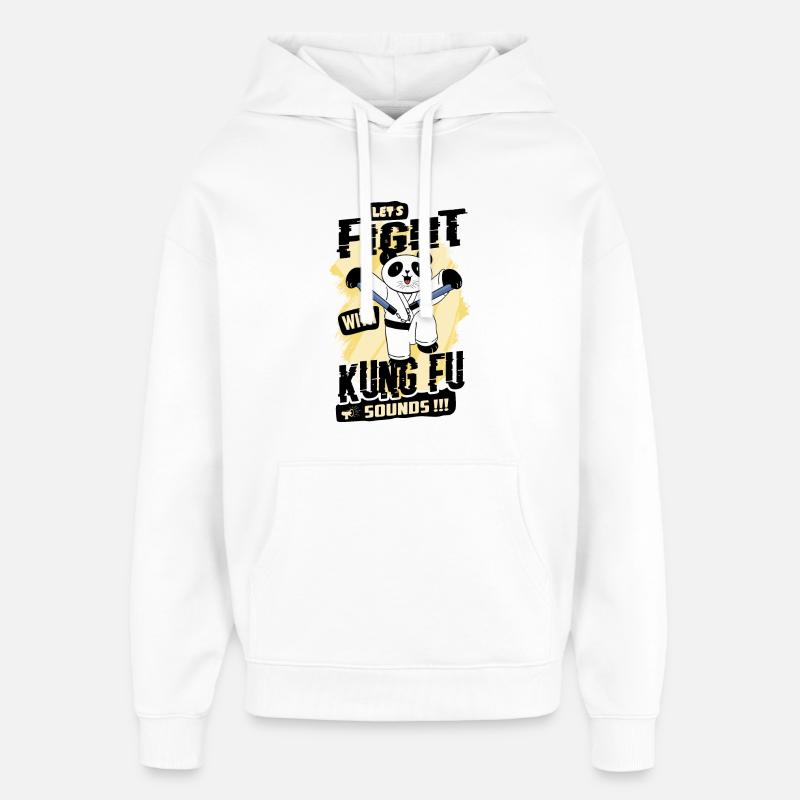 Kung Fu Panda - Sweat à capuche unisexe Stanley/Stella Oversized - blanc