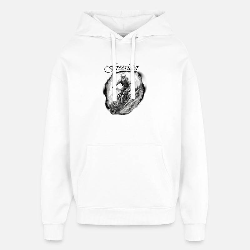 Freerider - Oversized Unisex Hoodie von Stanley/Stella - Weiß