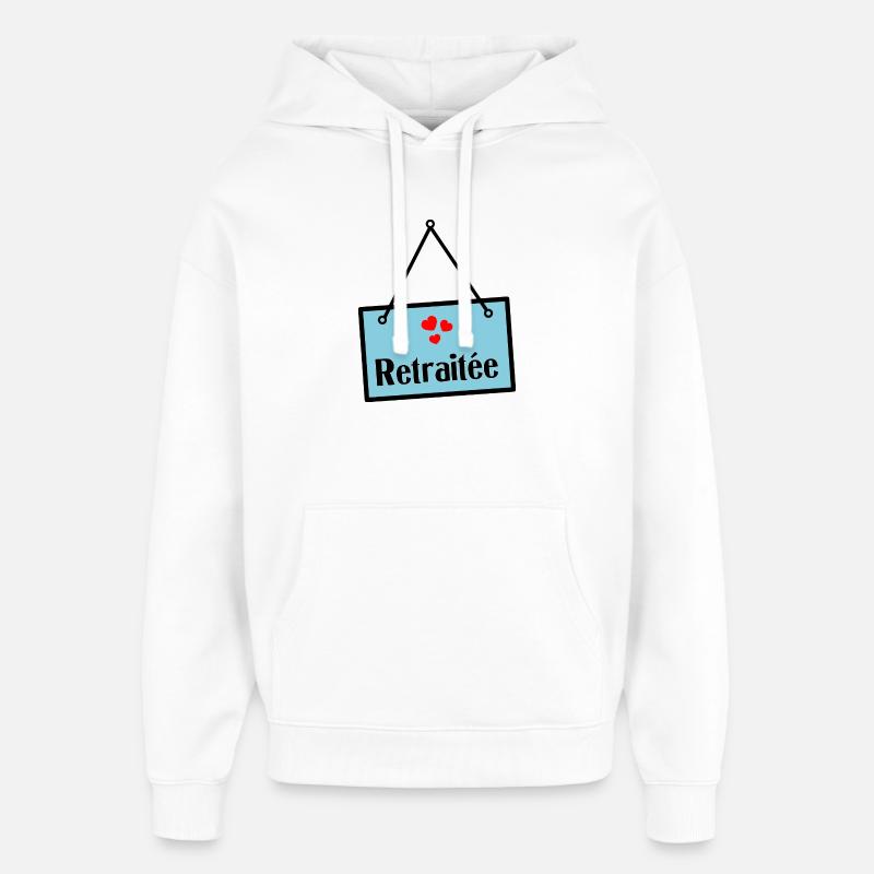 RETRAITEE - Sweat à capuche unisexe Stanley/Stella Oversized - blanc