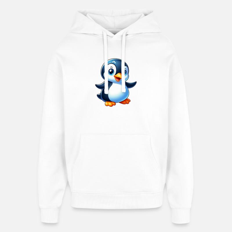 Pingouin - Sweat à capuche unisexe Stanley/Stella Oversized - blanc