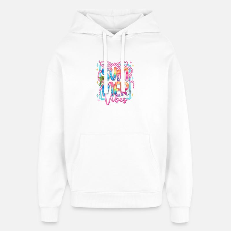 Brise tropicale - Sweat à capuche unisexe Stanley/Stella Oversized - blanc