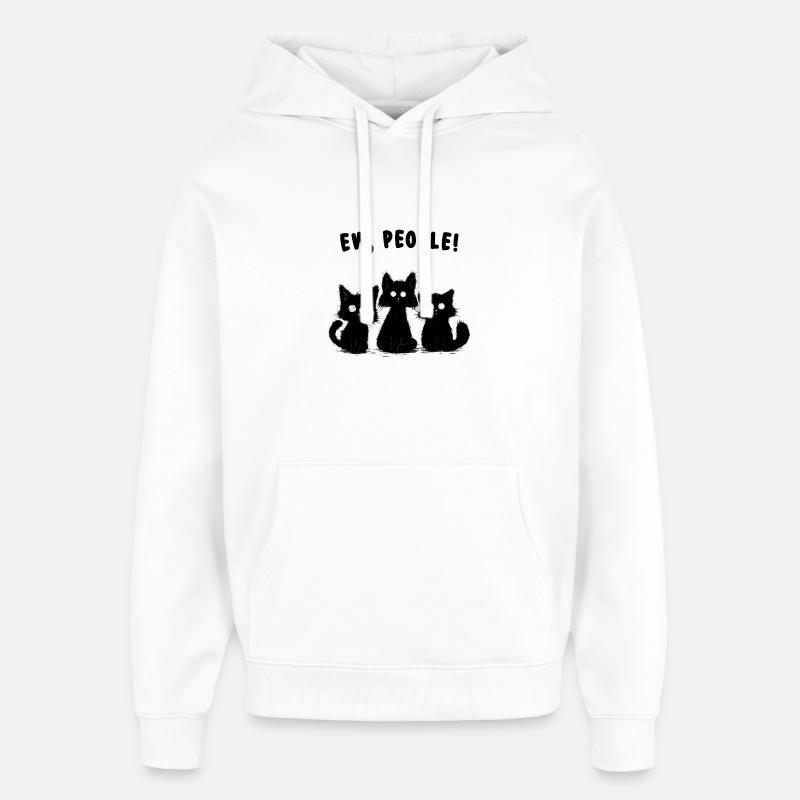 ew personnes - Sweat à capuche unisexe Stanley/Stella Oversized - blanc