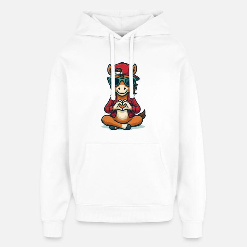 Aimer les vibrations de Colt - Sweat à capuche unisexe Stanley/Stella Oversized - blanc