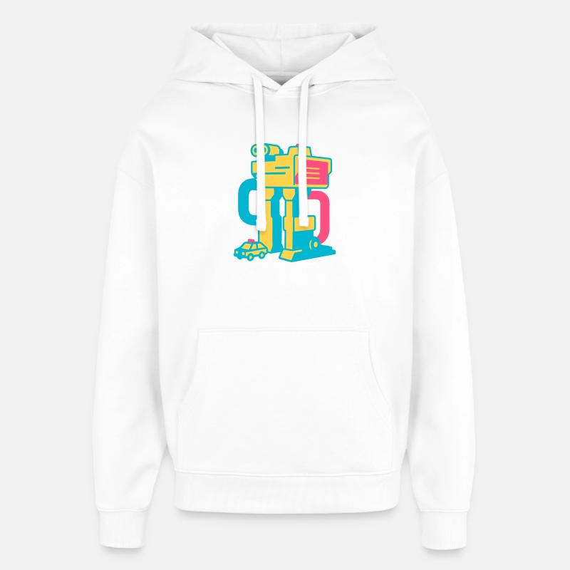 Ensemble de jouets Pop Art - Sweat à capuche unisexe Stanley/Stella Oversized - blanc