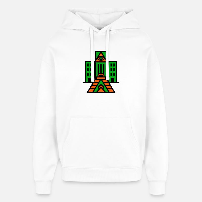 Architecture occulte - Sweat à capuche unisexe Stanley/Stella Oversized - blanc