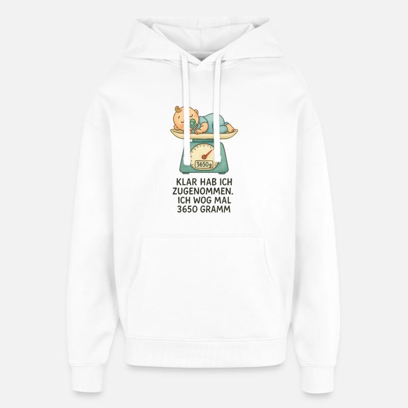 Augmenté? - Sweat à capuche unisexe Stanley/Stella Oversized - blanc